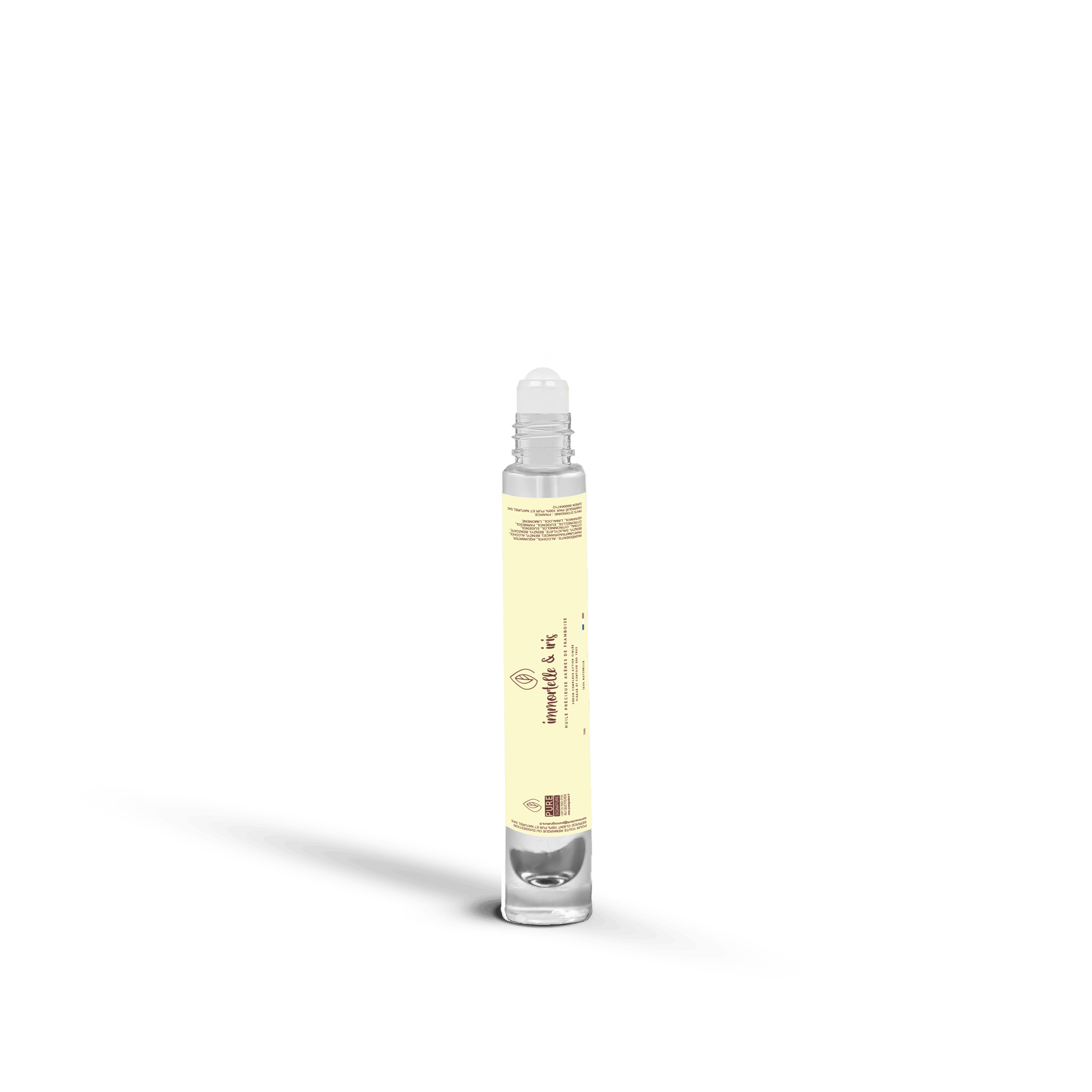 アイリスとイモータル配合の局所用マッサージオイル