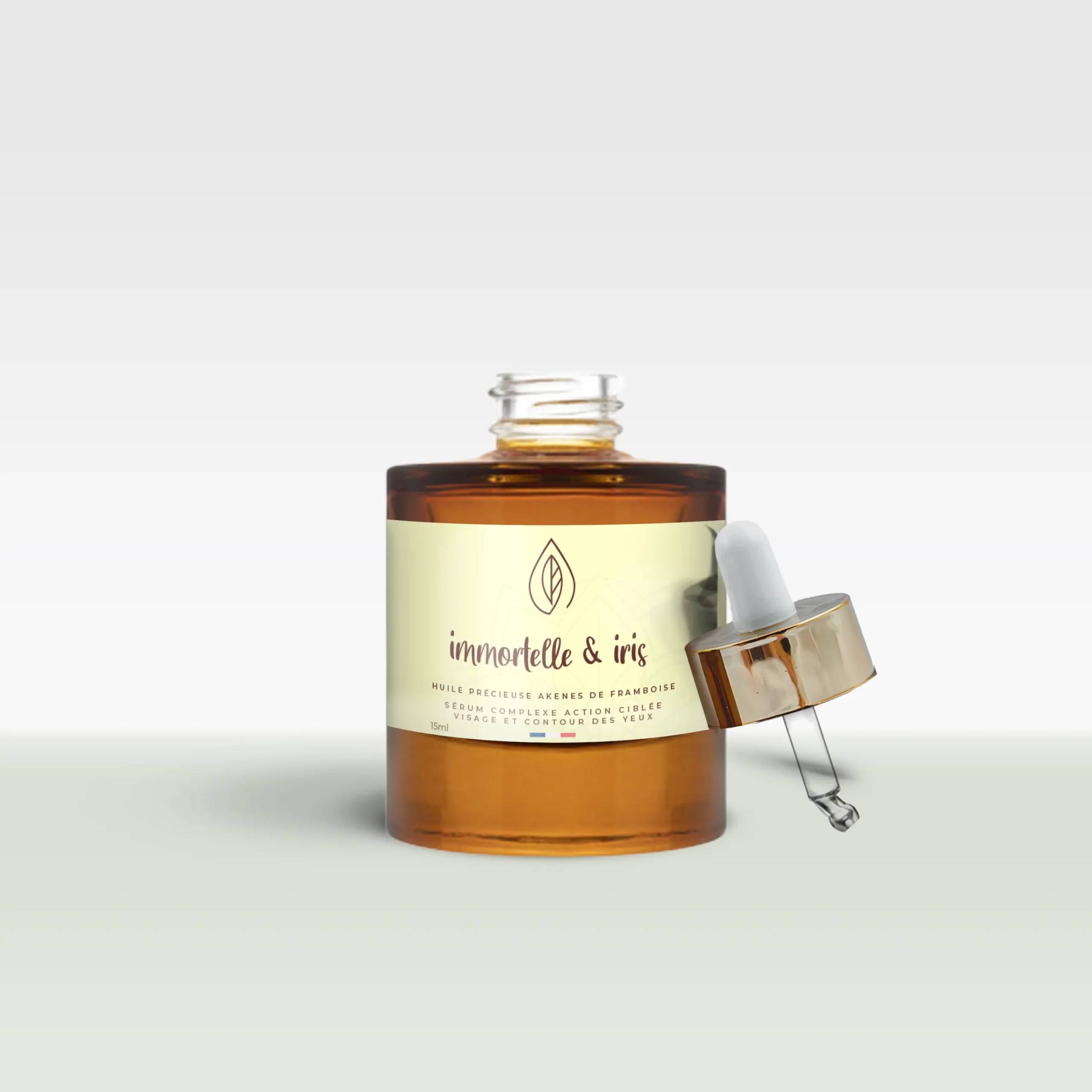 Huile massage local iris et immortelle