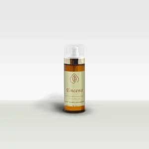 Huile massage corps encens