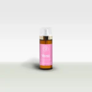 Huile massage corps rose