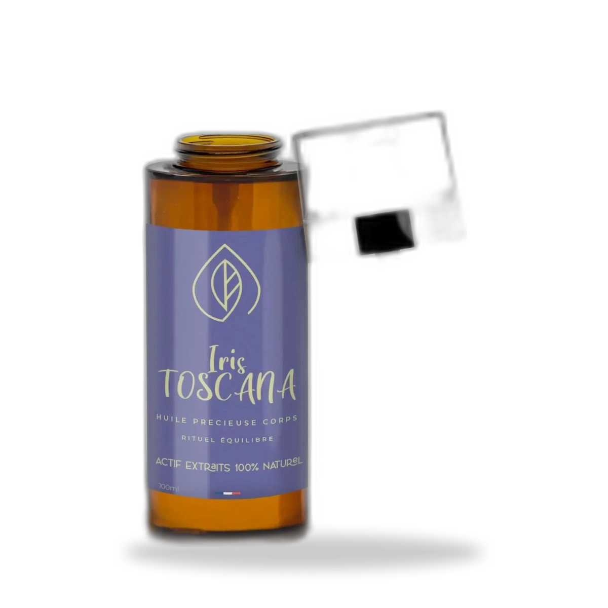 Huile massage corps iris immortelle – vue 2