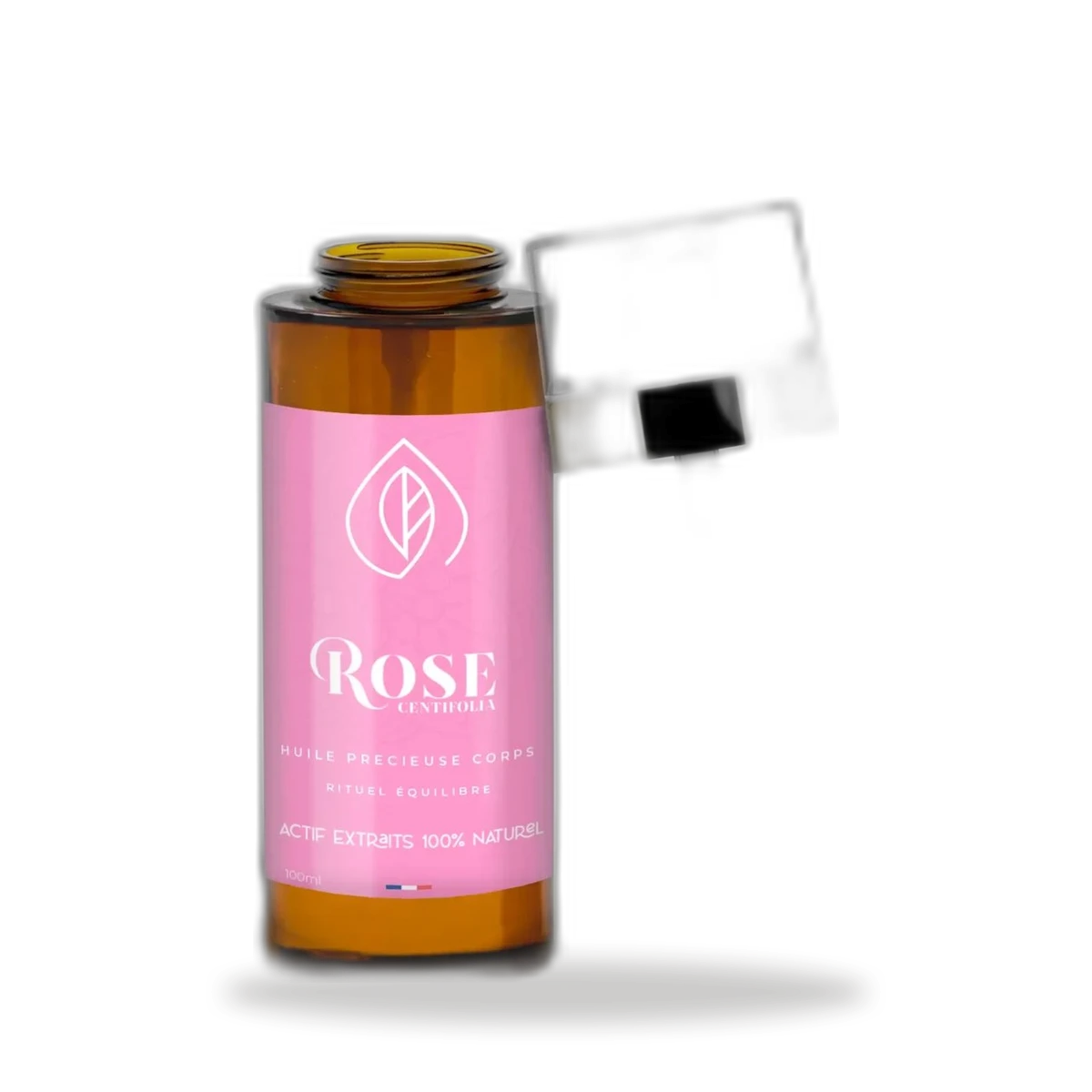 Huile massage corps rose – vue 2
