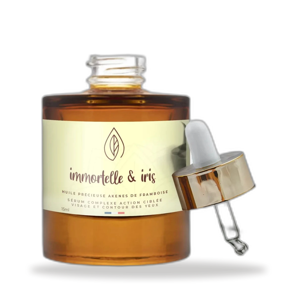 Huile massage local iris et immortelle – vue 2